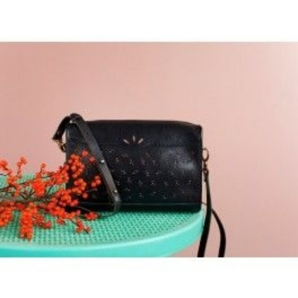 Des Petits Hauts navy margotte purse with gold EUC - Picture 2 of 7